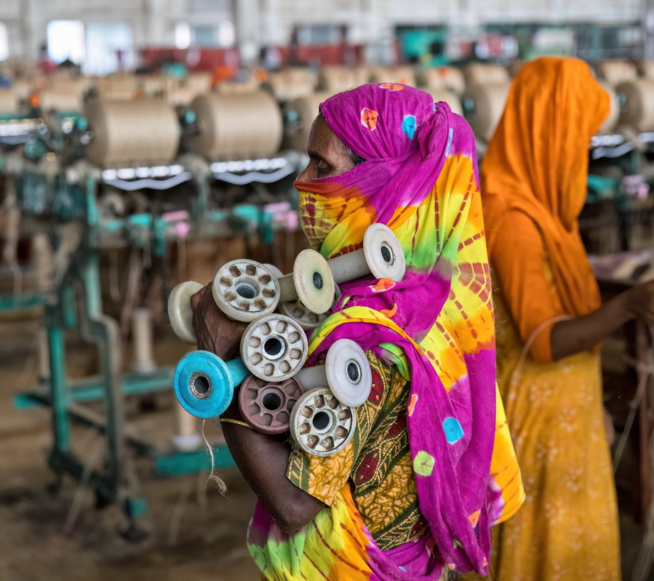 Jute harvesting and processing in Bangladesh